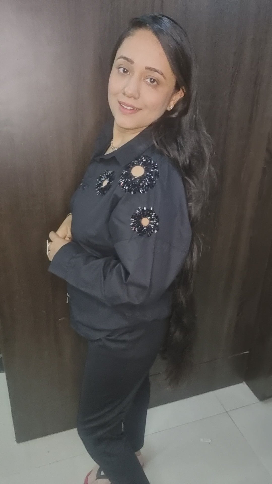 2500/- black cut work shirt